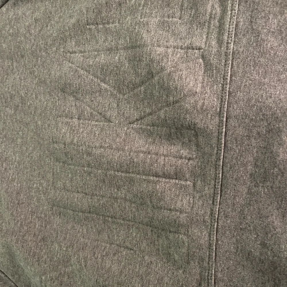 Nike Gray Cropped Sweatshirt. Embossed Nike On Front Womens Medium